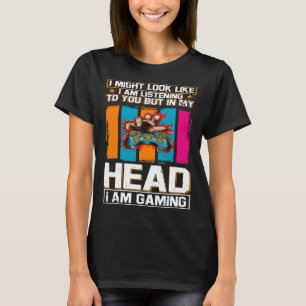 T-shirt J'Ai Peut-Être L'Air D'Écouter, Mais Dans Ma Tête,
