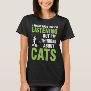 T-shirt J'ai peut-être l'air d'écouter mais ma tête est un