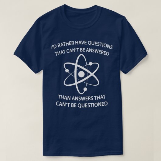 T-shirt J'Ai Plutôt Des Questions Qui Ne Peuvent Pas Être  (Design devant)