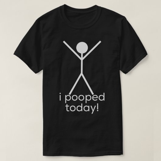 T-shirt J'Ai Poopé Aujourd'Hui (Design devant)