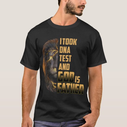 T-shirt J'Ai Pris Test D'ADN Dieu Est Mon Père Fête Chri (Devant)