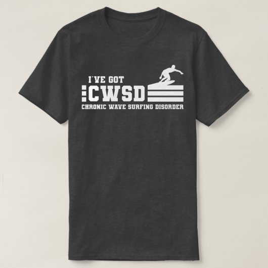 T-shirt J'ai reçu le surf chronique de la CCSD sur le trou (Design devant)