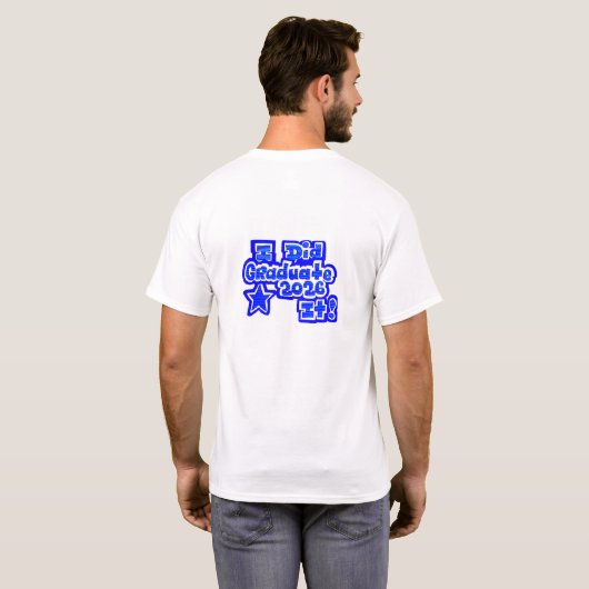 T-shirt J'ai réussi!, Diplômé 2026 (Dos entier)