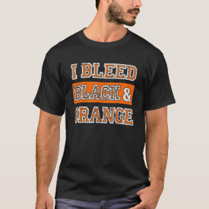 T-shirt J'ai saigné Black & Orange Sports Team Jour