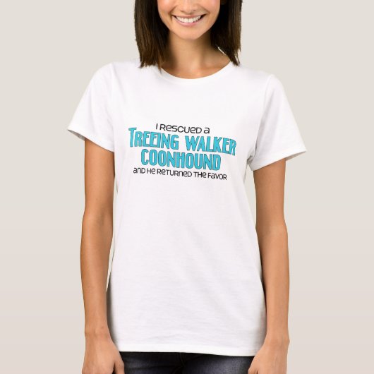 T-shirt J'ai secouru un Coonhound de marcheur de Treeing (Devant)
