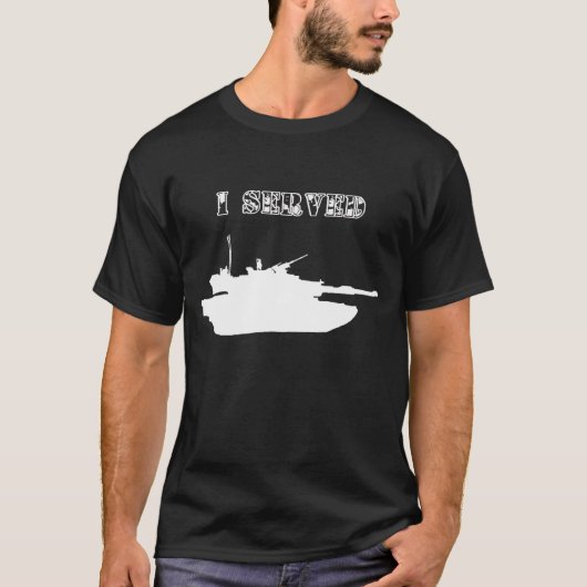 T-shirt J'ai servi : M1 Abrams (Devant)