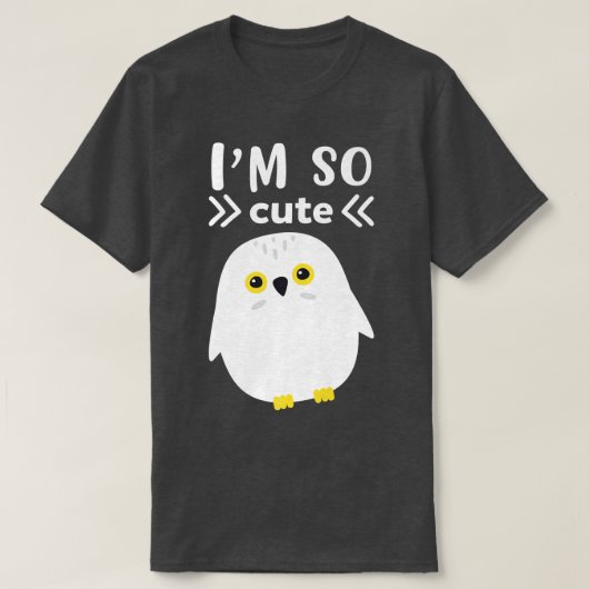 T-shirt J'ai So Cute White (Design devant)