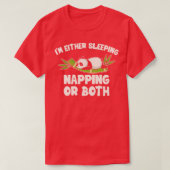 T-shirt J'Ai Soit Dormi Nappant Lazy Panda Bear (Design devant)