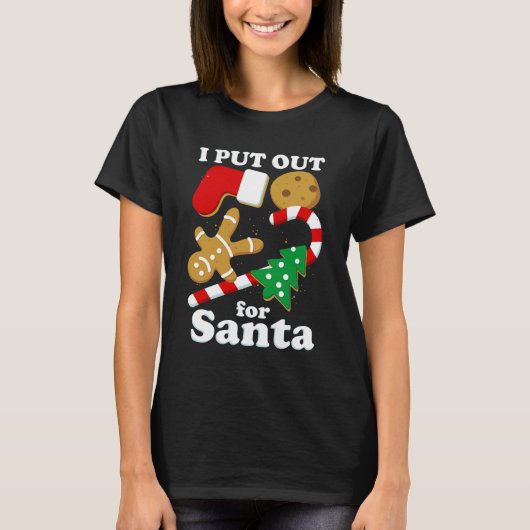 T-shirt J'Ai Sorti Pour Père Noël Drôle Noël (Devant)
