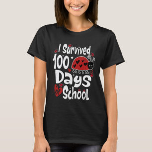T-shirt J'ai survécu 100 jours de professeur de bug école