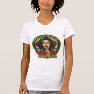 T-Shirt J'ai Survécu 2025 – Résilience Tranquille.