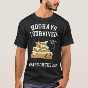 T-shirt J'ai survécu 5 ans au travail 5 ans de service