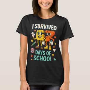 T-shirt J'ai survécu 67 jours d'école Drôle 67 Mème Enseig