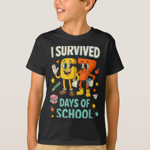 T-shirt J'ai survécu 67 jours d'école drôle 67 mème profes