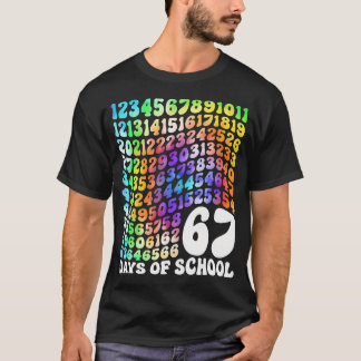 T-shirt J'ai survécu 67 jours d'école drôle 67 professeurs