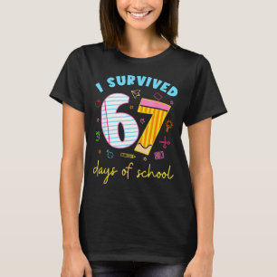 T-shirt J'ai survécu 67 jours d'école Mème drôle Professeu