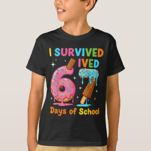 T-shirt J'ai survécu 67 jours d'école Mème drôle Professeu