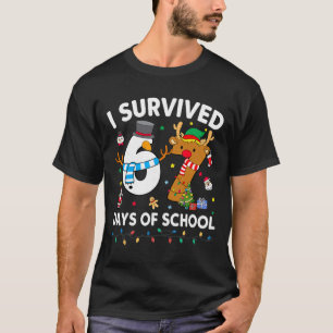 T-shirt J'ai survécu 67 jours d'école Mème drôle Six Sept