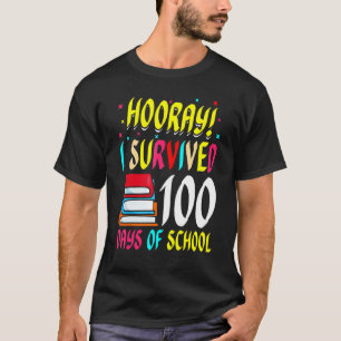 T-shirt J'ai survécu à 100 Jours De School Studies Schoo