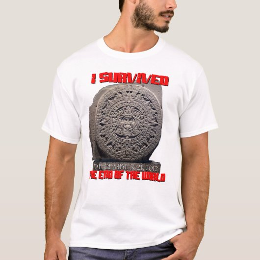 T-shirt J'AI SURVÉCU à 2012 l'extrémité du monde (Devant)