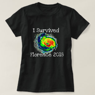 T-shirt "J'ai survécu à Florence 2018" et à radar