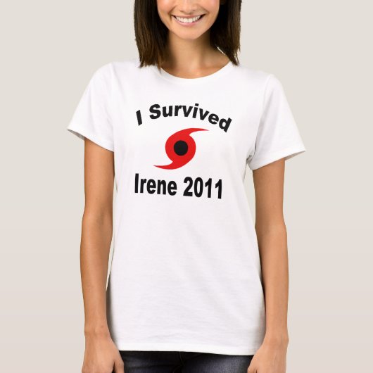 T-shirt J'ai survécu à Irène 2011 (Devant)