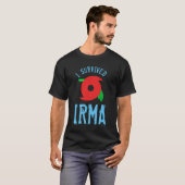 T-shirt J'ai survécu à Irma (Devant entier)