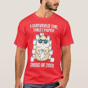 T-shirt J'Ai Survécu À La Crise Du Papier Toilette 2020 Ha
