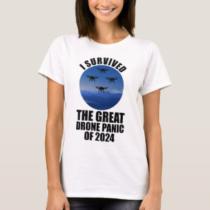 T-shirt J'Ai Survécu À La Grande Panique Des Drones De 202