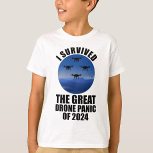 T-shirt J'Ai Survécu À La Grande Panique Des Drones De 202