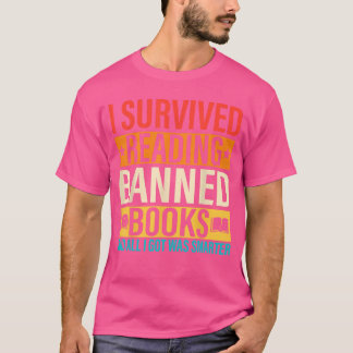 T-shirt J'ai survécu à la lecture de livres interdits aux 