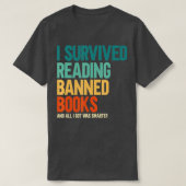 T-shirt J'Ai Survécu À La Lecture Interdite Livres Livre L (Design devant)
