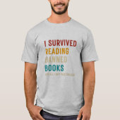 T-shirt J'Ai Survécu À La Lecture Interdite Livres Lover L (Devant)