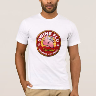T-shirt J'ai survécu à la pandémie de grippe de porcs -