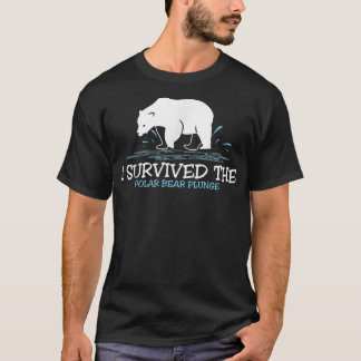 T-shirt J'Ai Survécu À La Plongée De L'Ours Polaire