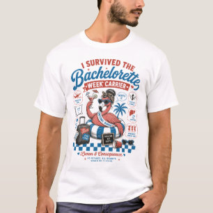 T-shirt J'ai survécu à la semaine de l'enterrement de vie