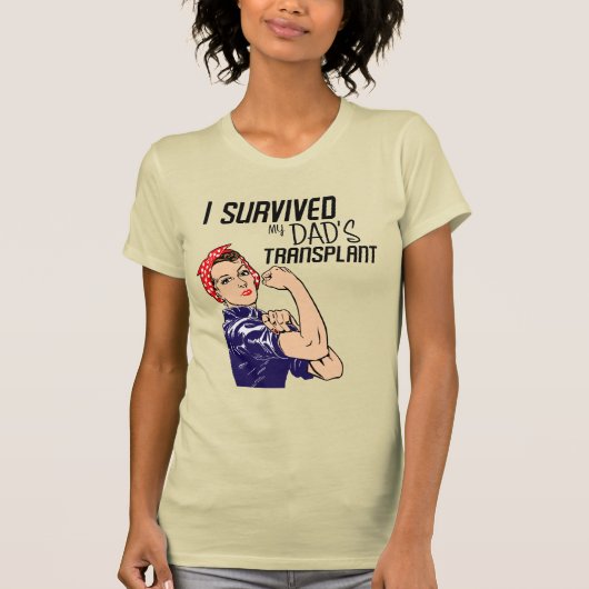 T-shirt J'ai survécu à la transplantation de mon père Funn (Devant)