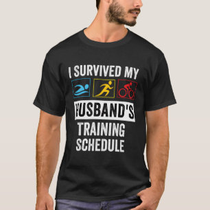 T-shirt J'Ai Survécu À La Triathle Du Programme De Formati