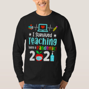 T-shirt J'Ai Survécu À L'Enseignement Pendant Une Pandémie