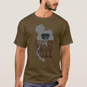 T-shirt J'ai survécu à l'inondation 2011 de Soi 69