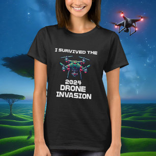 T-shirt J'ai survécu à l'invasion de drones en 2024