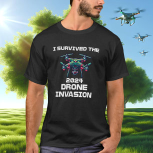 T-shirt J'ai survécu à l'invasion de drones en 2024