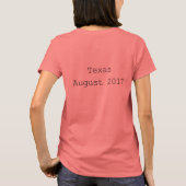 T-shirt J'ai survécu à l'ouragan Harvey en écrivant (Dos)
