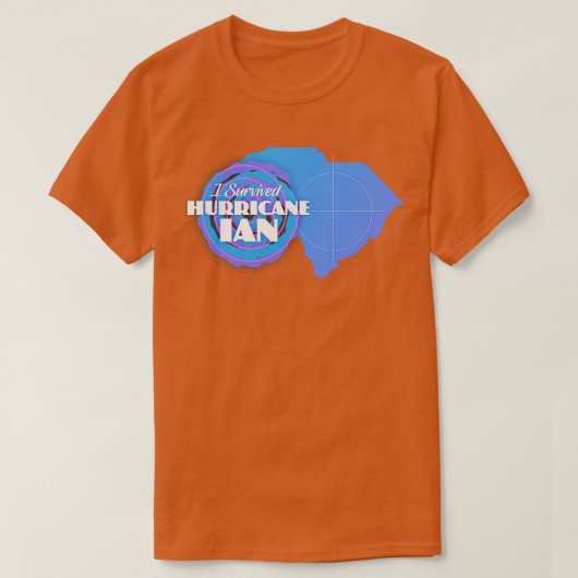 T-shirt J'ai survécu à l'ouragan Ian 2 (Design devant)