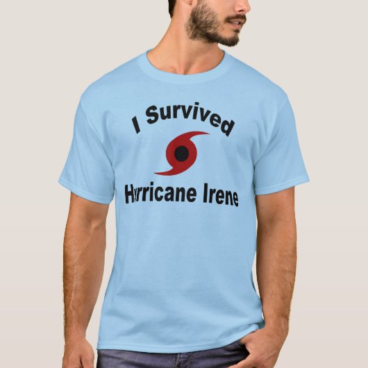 T-shirt J'ai survécu à l'ouragan Irène (Devant)