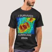 T-SHIRT J'AI SURVÉCU À L'OURAGAN IRMA (Devant)