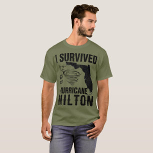 T-shirt J'ai survécu à l'ouragan Milton Octobre 2024