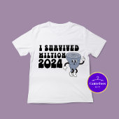 T-shirt J'ai survécu à l'ouragan Milton Style Rétro 2024