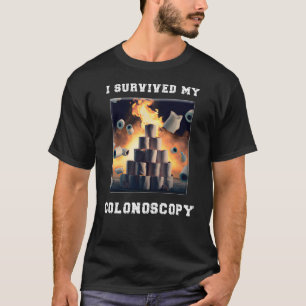 T-shirt J'Ai Survécu À Ma Colonoscopie Survivor Hospital P