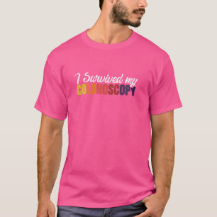 T-shirt J'ai survécu à ma coloscopie gastroentérologie